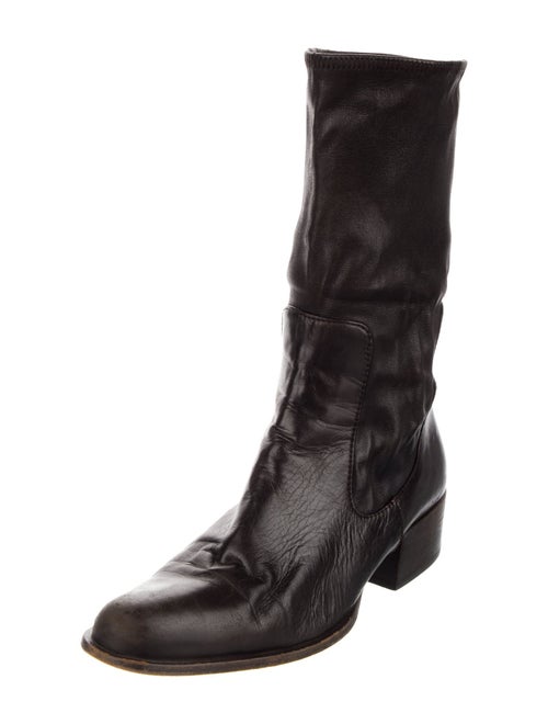 Prada Leather Combat Boots