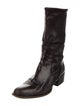 Prada Leather Combat Boots