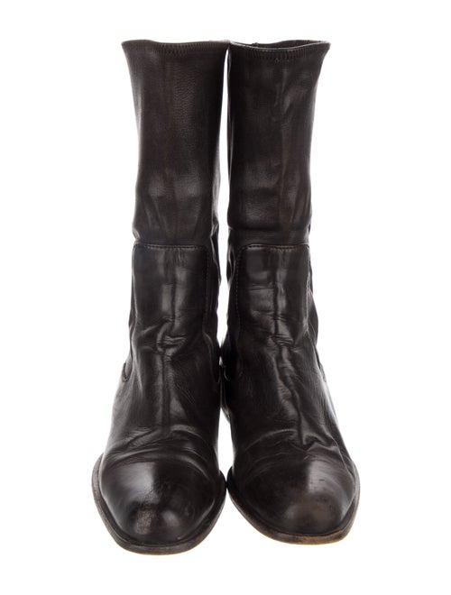 Prada Leather Combat Boots