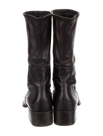 Prada Leather Combat Boots