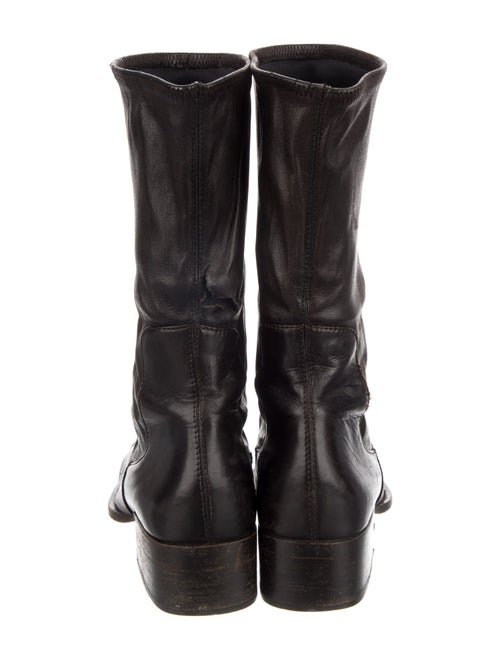 Prada Leather Combat Boots