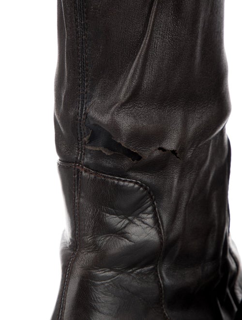 Prada Leather Combat Boots