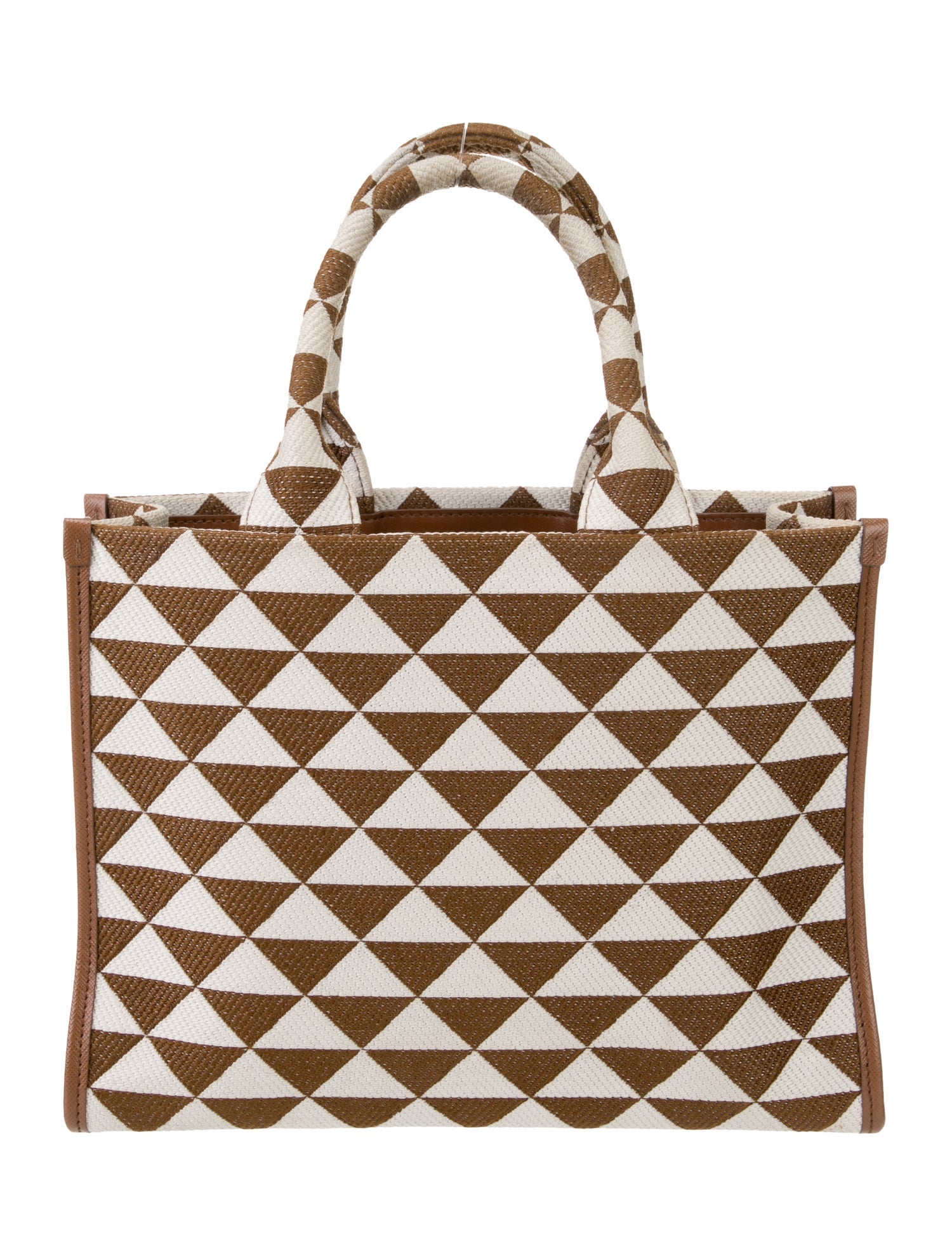 Prada Enameled Metal Triangle Symbole Small