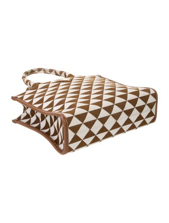 Prada Enameled Metal Triangle Symbole Small