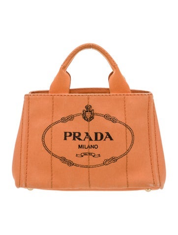 Prada Totes Enameled Metal Triangle Top Handle Bag Small
