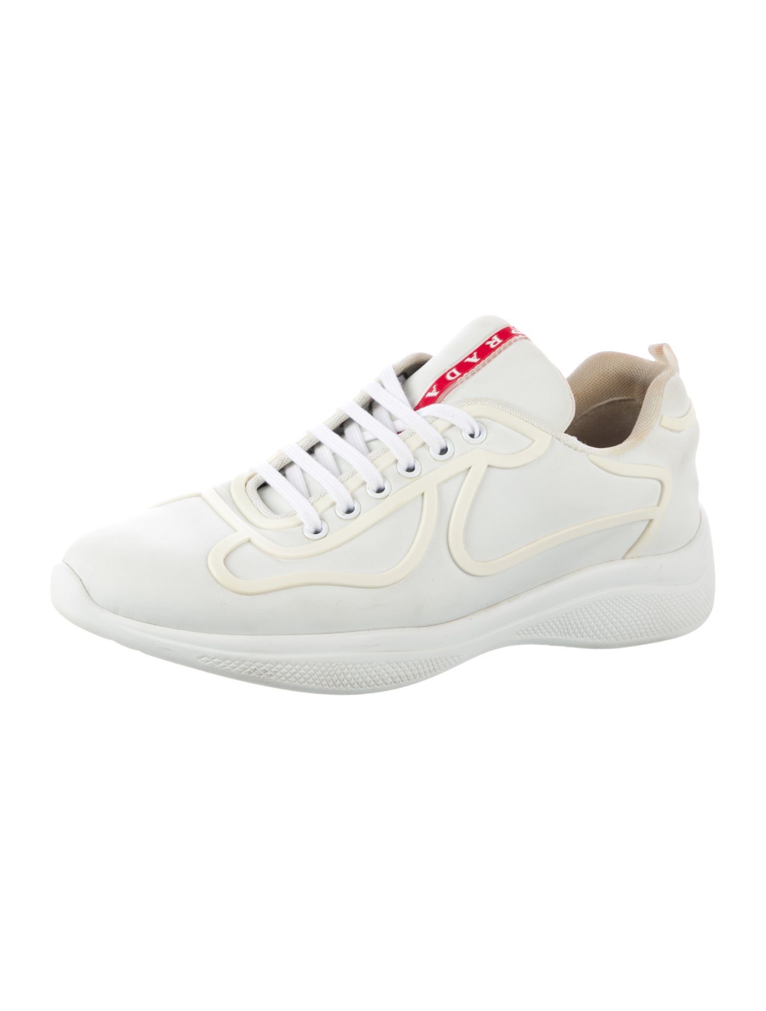 PRADA SPORT スニーカー Prada Sport Leather Sneakers - Grey Sneakers, Shoes - PRA1050620