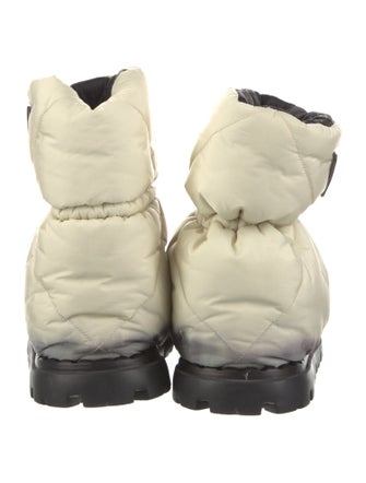 Prada Nylon Lace-Up Boots