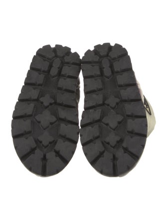 Prada Nylon Lace-Up Boots