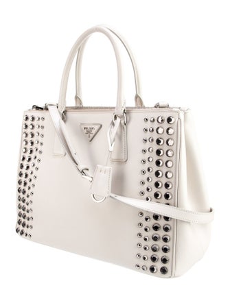 Prada Saffiano Lux Leather Galleria Double Zip