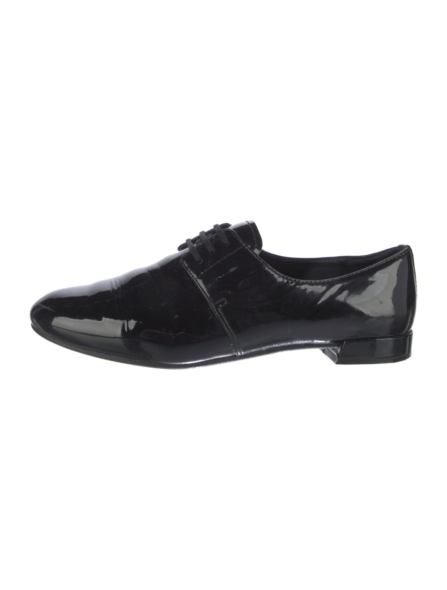 Prada Spazzolato Loafers Patent Leather Oxfords