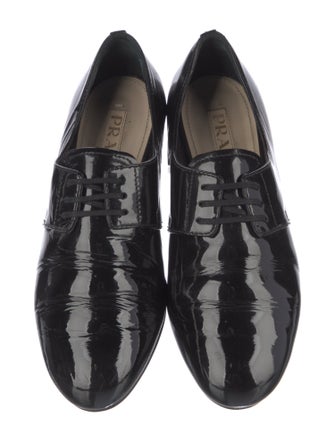Prada Spazzolato Loafers Patent Leather Oxfords