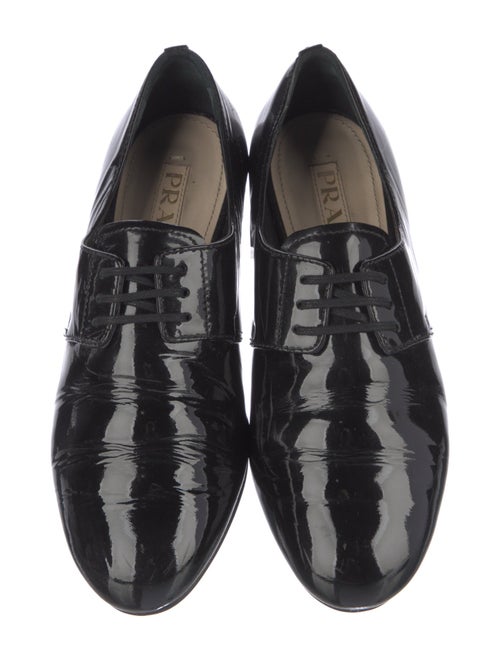 Prada Spazzolato Loafers Patent Leather Oxfords