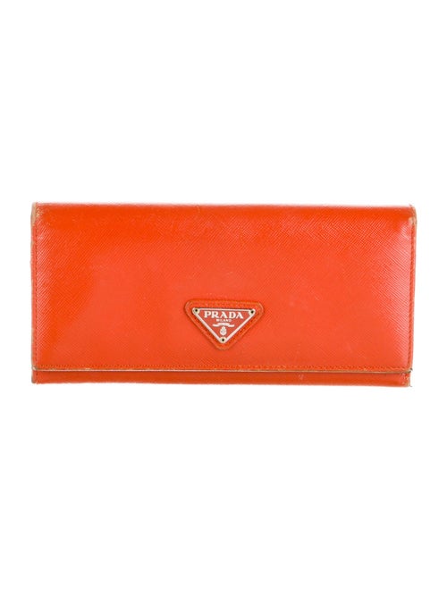 Prada Saffiano Lux Leather Continental Wallet