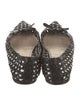 Prada Leather Bow Accents Ballet Flats