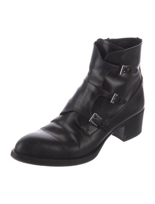 Prada Leather Combat Boots
