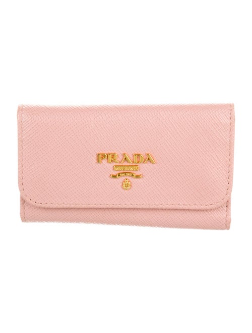 Prada Saffiano Lux Leather Key Holder