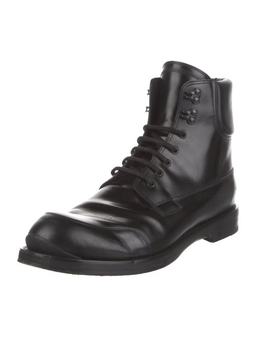 Prada Leather Lace-Up Boots