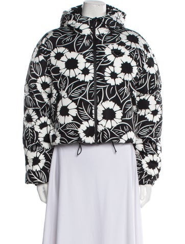 Prada Jackets 2022 Floral Print Down Jacket S
