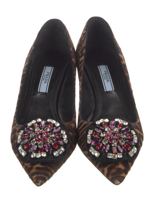 Prada Ponyhair Printed Pumps