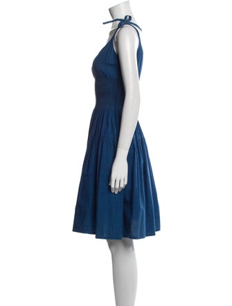 Prada Square Neckline Knee-Length Dress