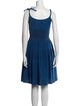 Prada Square Neckline Knee-Length Dress