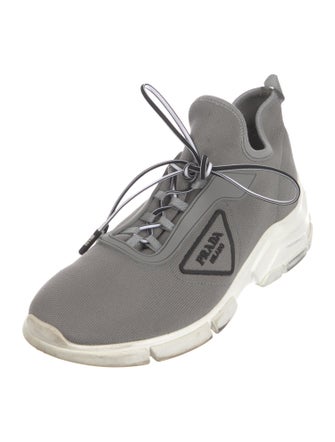 Prada Whipstitch Trim Sock Sneakers