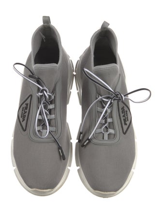 Prada Whipstitch Trim Sock Sneakers