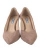 Prada Suede D'Orsay Pumps
