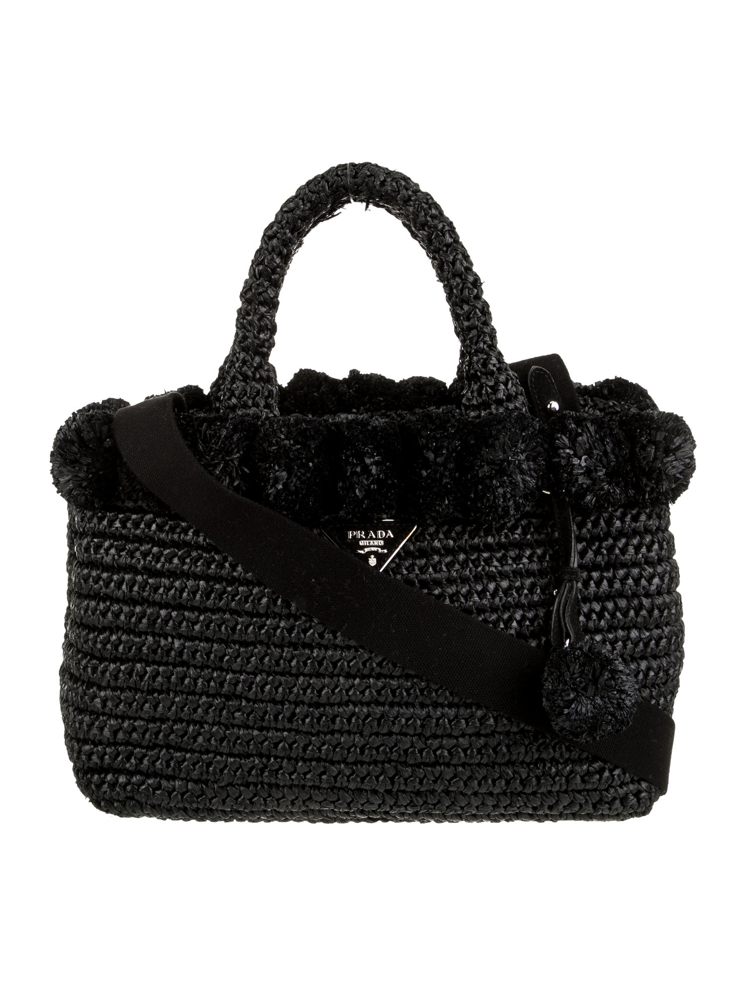 Prada Raffia Grass Top Handle Bag