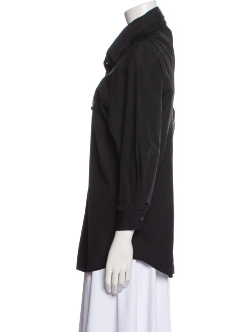 Prada 2019 Three-Quarter Sleeve Button-Up Top