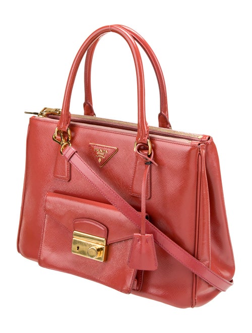 Prada Saffiano Leather Galleria Double Zip