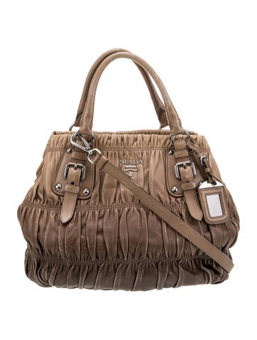 Prada Totes Nappa Gaufre Leather Vintage