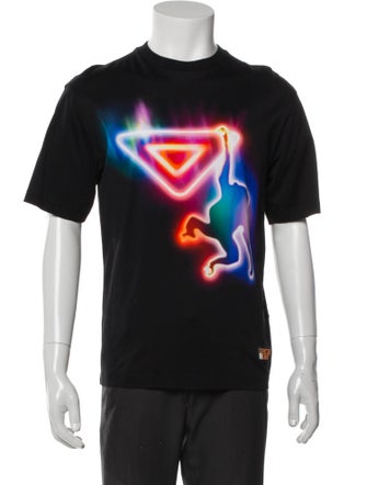 Prada 2018 Neon Monkey T-Shirt - Black T-Shirts, Clothing 