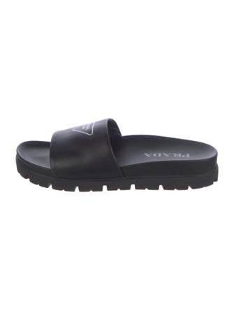 Prada Leather Slides