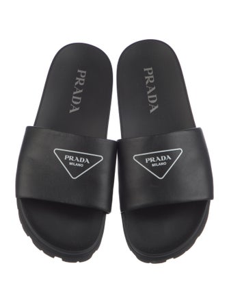 Prada Leather Slides