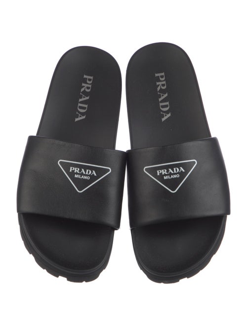 Prada Leather Slides