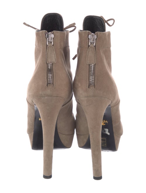 Prada Suede Lace-Up Boots