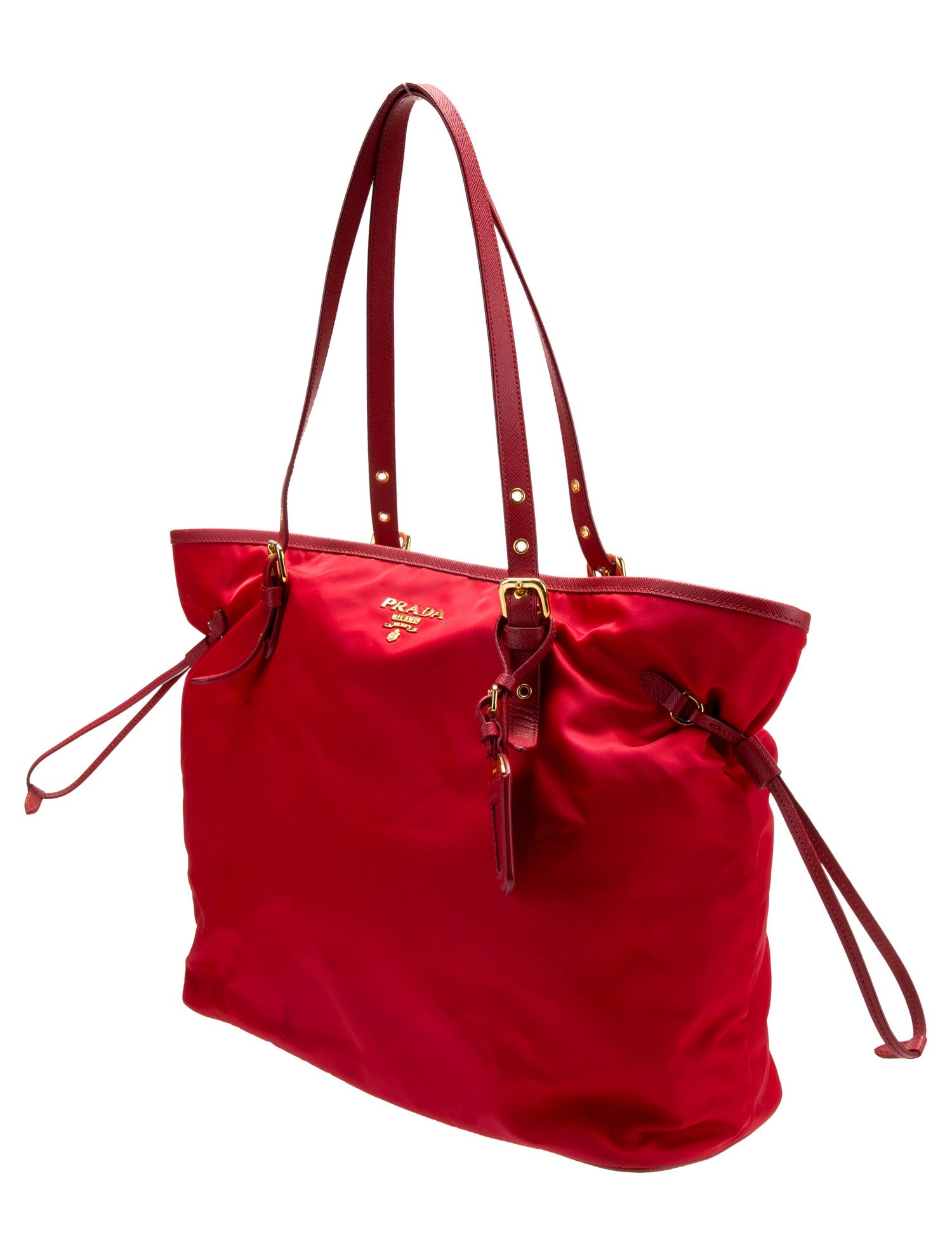 Prada Saffiano Leather Tote - Red Totes, Handbags - PRA1055428 