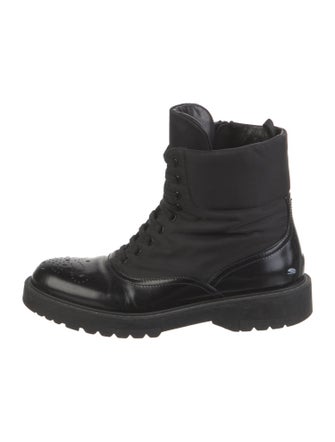 Prada Nylon Combat Boots