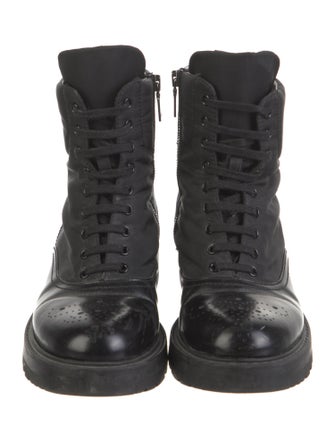 Prada Nylon Combat Boots