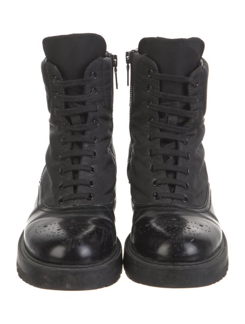 Prada Nylon Combat Boots
