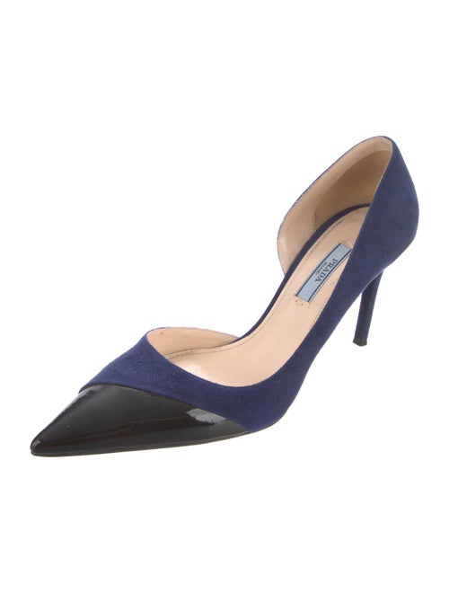 Prada Suede D'Orsay Pumps