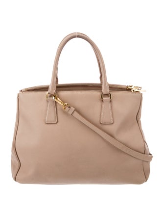 Prada Saffiano Lux Leather Galleria Double Zip