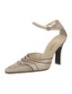 Prada Leather Bow Accents D'Orsay Pumps