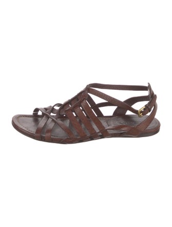 Prada Leather Gladiator Sandals