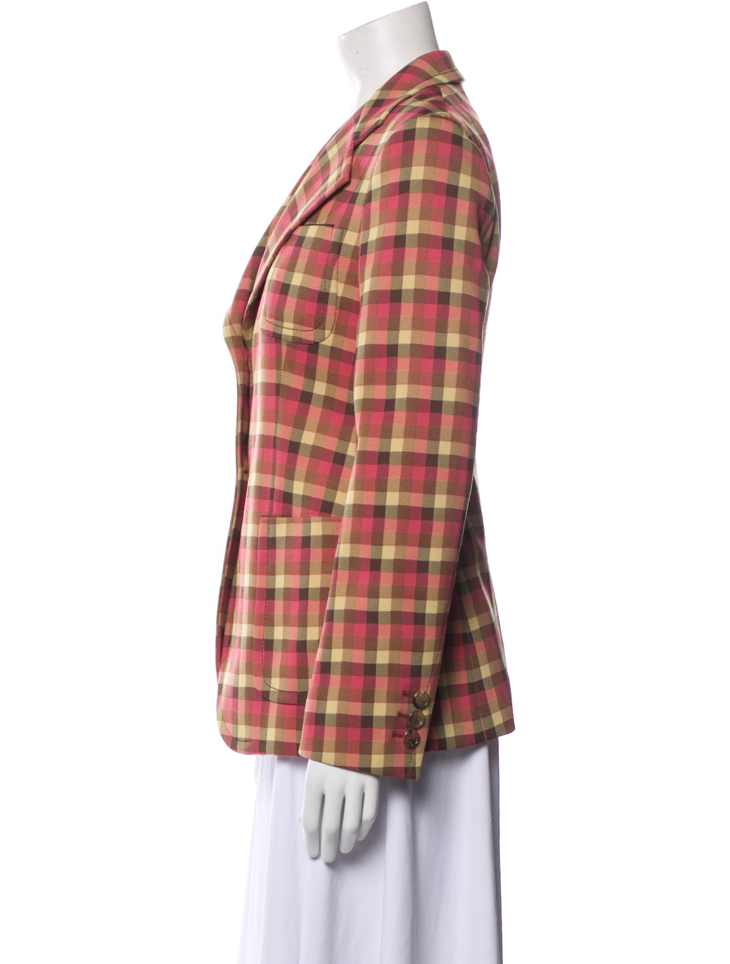 Prada 2016 Plaid Print Blazer w/ Tags