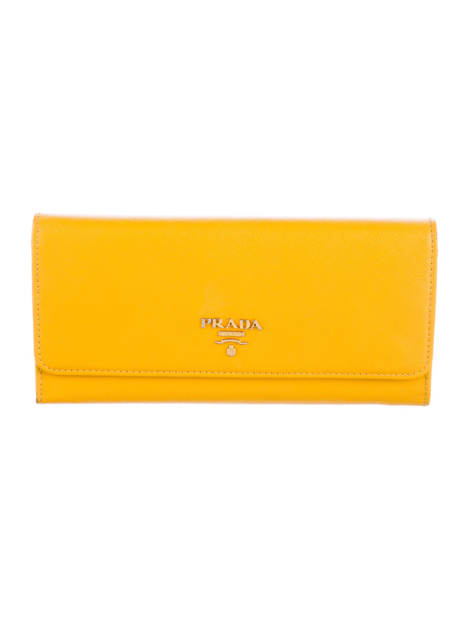 Prada Saffiano Lux Leather Continental Wallet