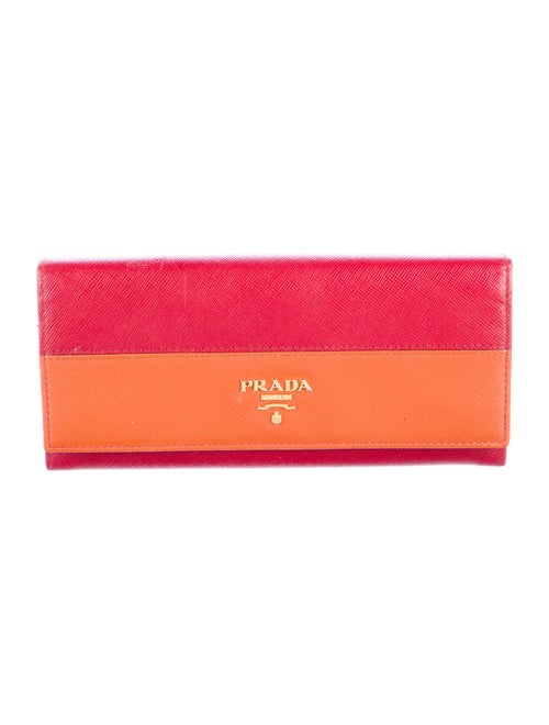Prada Leather Continental Wallet