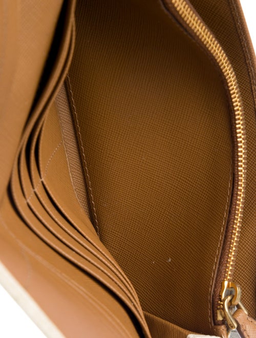 Prada Leather Continental Wallet