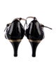 Prada Patent Leather T-Strap Sandals